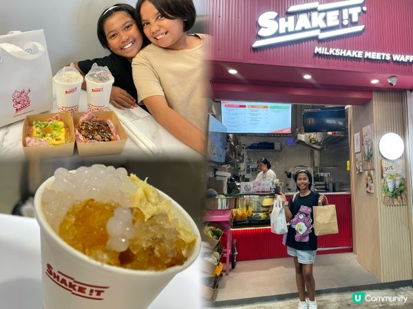 旺角新派手搖小店❤️主打奶昔窩夫@Shake!t