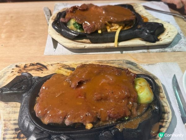 花園餐廳唔使$100有個鐵板牛扒餐
