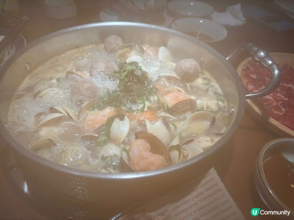 成個煲都係花甲蜆高質海鮮火鍋 - ¥59