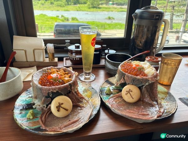 京都嵐山超爆好食和牛海鮮丼😋❤️