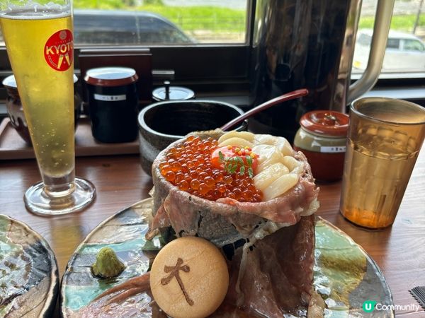 京都嵐山超爆好食和牛海鮮丼😋❤️