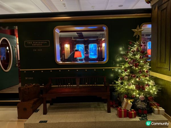 半島酒店聖誕限定🎅🏻復古華麗｢半島節日列車｣🚂 勁多打卡位🤩