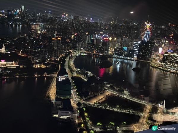 澳門/🇲🇴旋轉餐廳食住嘢望盡全城靚景🌙✨