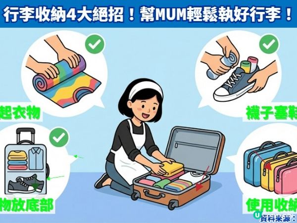 🧳 行李總是塞不下?必學 4 招｢減法收納術｣!