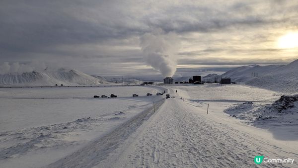在冰島東部捕捉到的北極光, 冰島北部美麗的雪景