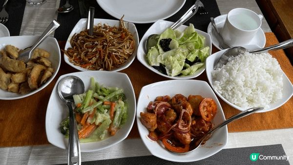 不丹虎穴寺不丹本土種植的紅米飯不丹新鮮有機蔬菜不丹清新的空氣...