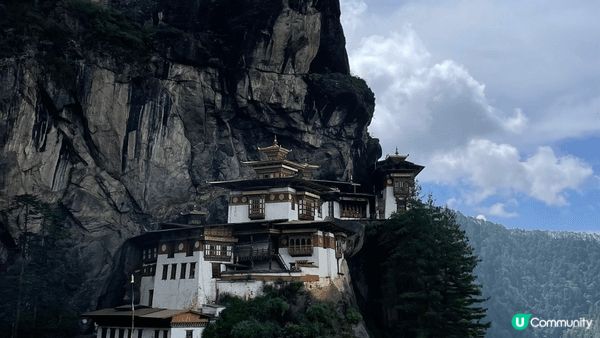 不丹虎穴寺不丹本土種植的紅米飯不丹新鮮有機蔬菜不丹清新的空氣...