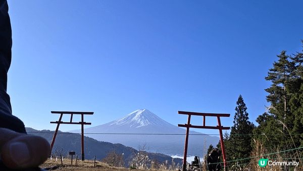 好好運可以睇到富士山的美景，真係好壯觀好靚。