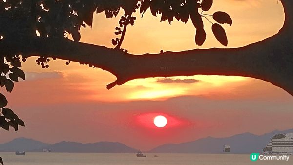 黃昏美景照，讓人可以忘記一天的疲倦。