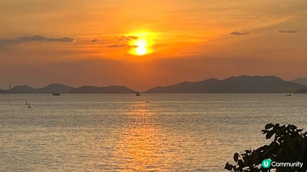 黃昏美景照，讓人可以忘記一天的疲倦。