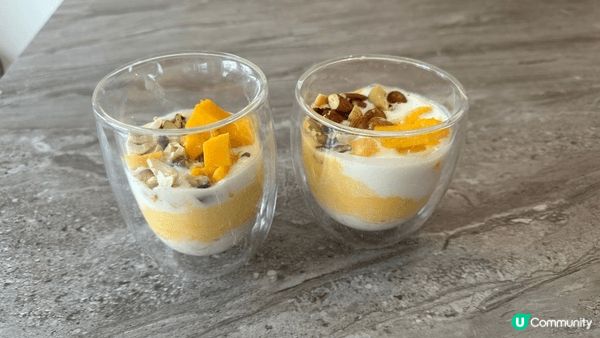 自制芒果乳酪杯同芝士波波，加埋香檸茶同咖啡，忙裏偷閑嘅活動，...