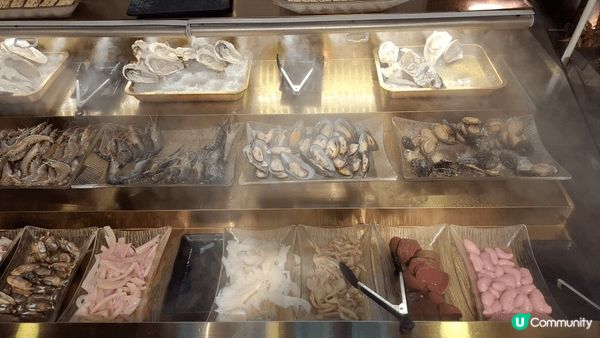 荃灣悅來酒店樓下商場牛之鍋，兩小時任食海鮮，刺身，甜品 #激...