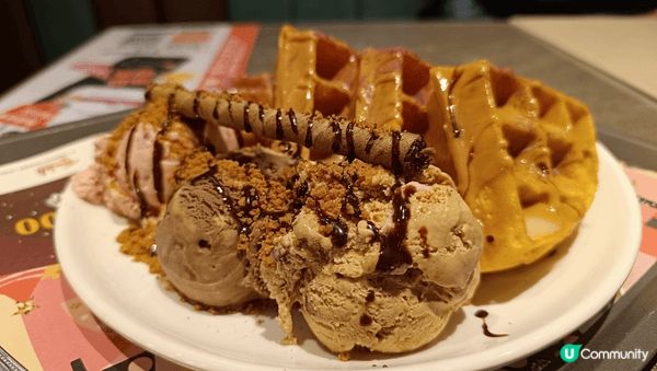Bove 甜品 雪糕窩夫 十分抵食 $78 咁大份 仲要 m...