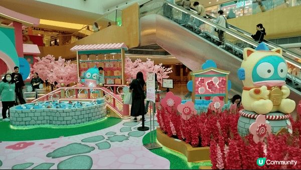馬鞍山新港城的Hangyodon主題的風生「水」起花庭園農曆...