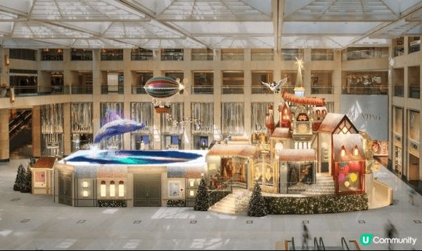 中環皇后像廣場花園化身「聖誕小鎮」