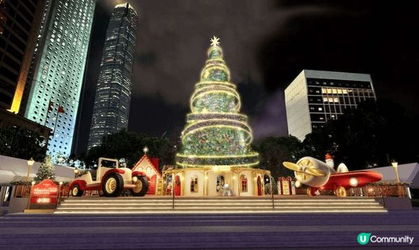 中環皇后像廣場花園化身「聖誕小鎮」