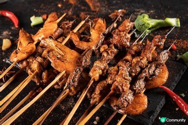 雲南昆明食烤羊肉，雲南風景靚
