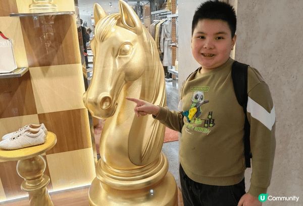 最近同仔仔傾過海港城，佢話啲馬五顏六色好靚，今晚個頭就最特別...