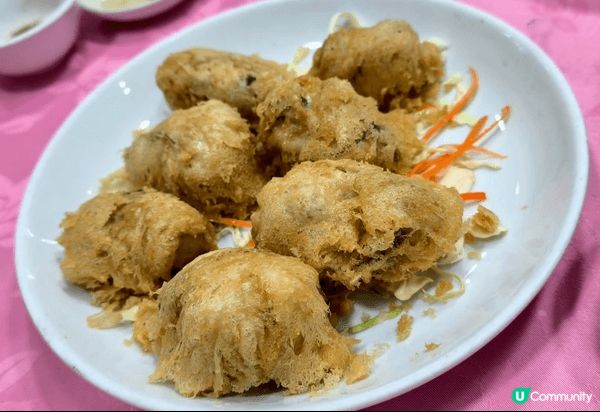 流浮山 明記海鮮酒家 豉油王蝦 豉汁帶子炒米粉底 酥炸生蠔，...