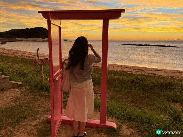 福岡系島日落美景非常漂亮， 成為遊客熱門地方
