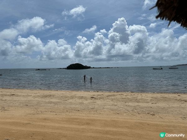 在毛里求斯的藍天白雲，陽光與海灘，風景海鮮，簡直一絕