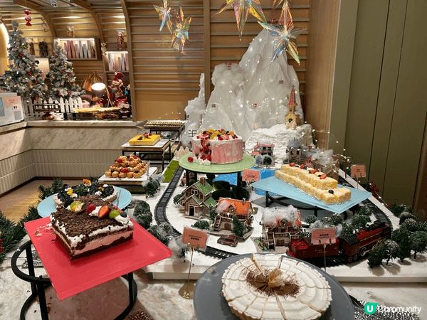 去左沙田帝都酒店自助晚餐，入口位置甜品閣已經換上左聖誕佈置，...