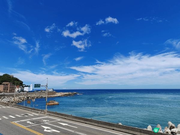 台灣九份陰陽海。
