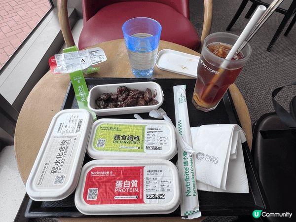 Pacific coffee shop 健康餐，有飯有餸有蔬...