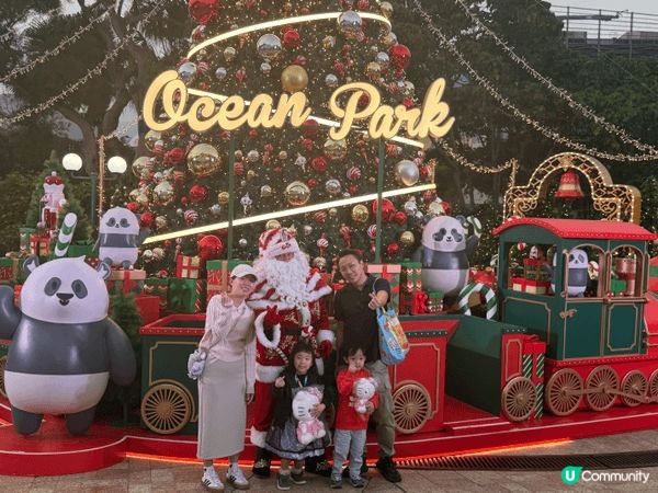 今年海洋公園好有xmas氣氛 好岩親子打卡