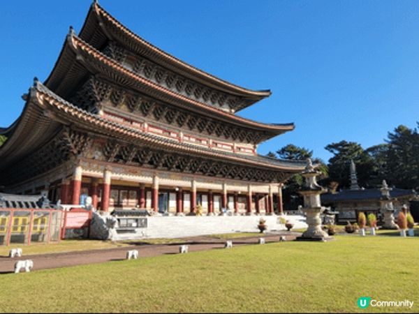 韓國濟州島寺廟，同中國類型相似， 但又有些不同 ，感覺仍然很...