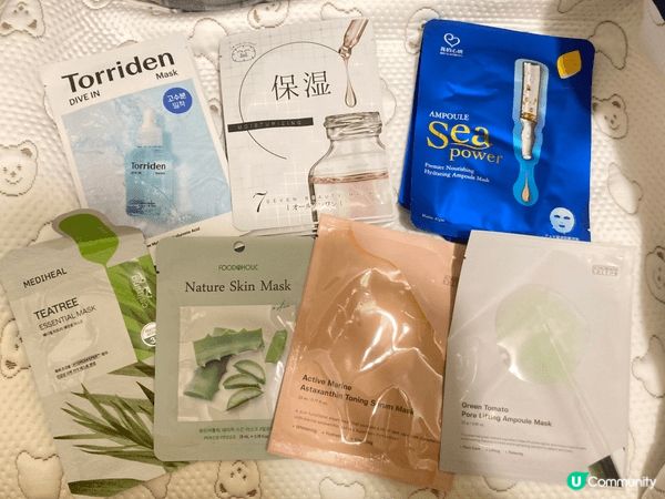在韓國購買多款不同面膜，可以嘗試不同類型那個適合自己。另外會...