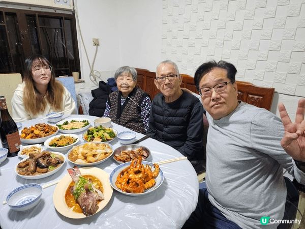 冬至當天，煮一餐晚餐與父母團年，感覺非常幸福！