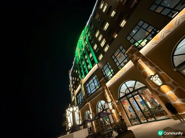 清遠長隆長頸鹿酒店：非洲風城堡，綠燈夜景浪漫。自助餐豐盛，海...