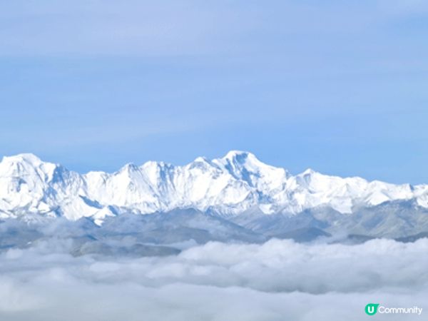 飛往西藏的上空，綿綿雪山、喜馬拉雅山脈 #水光肌必備  #社...