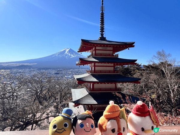 冬天的富士山是充滿浪漫氣息，推薦到忠靈塔與富士山的合照，從高...