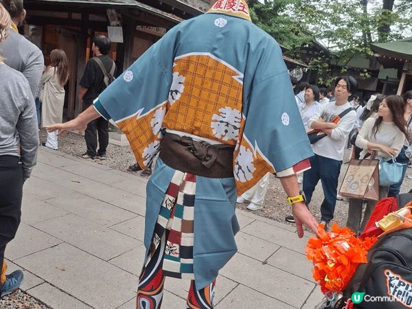 這裏是川越的冰川神社，剛巧這兩天是川越祭，所以遇上大型巡遊祭...