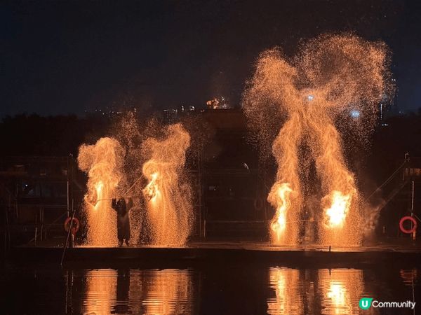 海上田園夜場～ 在深圳沙井，夜場票$40，有雪鄉木屋🛖飄雪❄...