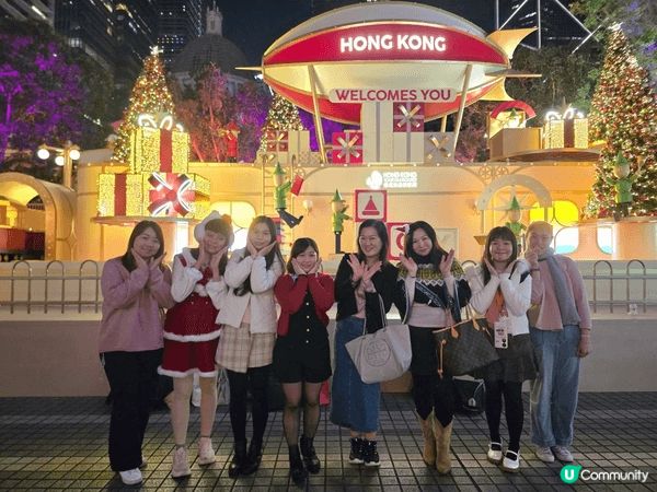 聖誕期間在香港本土消費，在香港置地廣場及皇后像廣場欣賞聖誕裝...