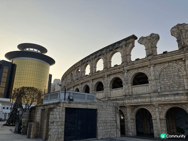 隨便在澳門碼頭走走一下羅馬建築的偉大以及觀音沿海的一些景色足...