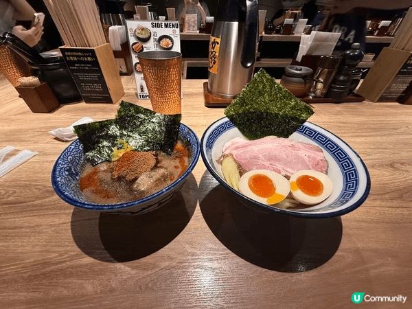 去福岡必食麵屋兼虎味玉辛辛沾麵,沾麵的湯頭是由豚骨加上雞骨、...