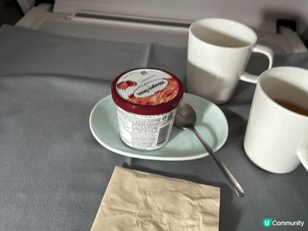 這個是在飛機上的鴨胸，非常嫩滑，無法想像在空中的預整菜式都可...