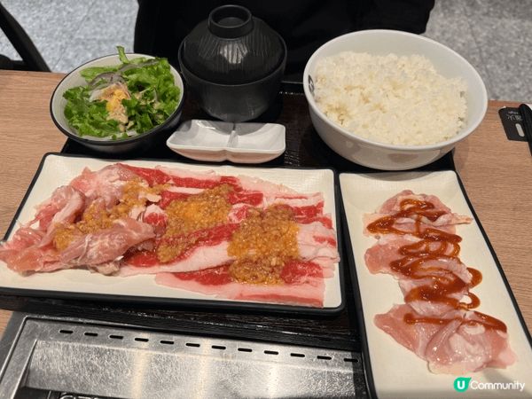 牛角J定量套餐非常抵食，可以依自己食量選擇g數，肉質新鮮仲有...