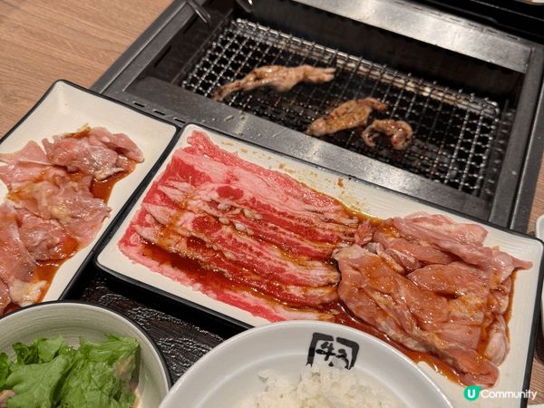 牛角J定量套餐非常抵食，可以依自己食量選擇g數，肉質新鮮仲有...