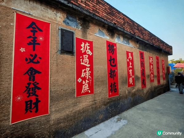 大大紅黃的燈籠，來準備迎接農曆新年，第一次來看見鄉村也這麼特...