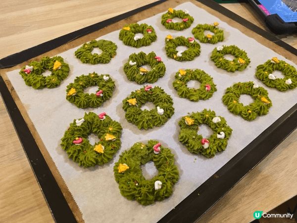 平日喜歡到homebake做烘焙，特別是節日都會整一些小餅乾...