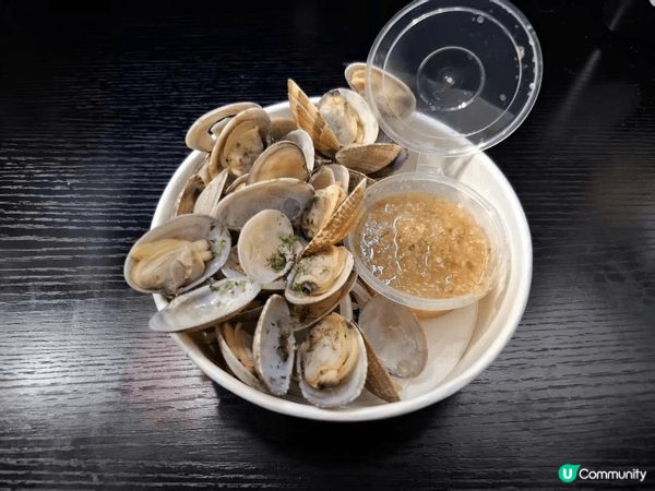 葵芳廣場正義朋友，凍卜卜蜆，同炸尤魚鬚，新鮮熱辣，仲有好多嘢...