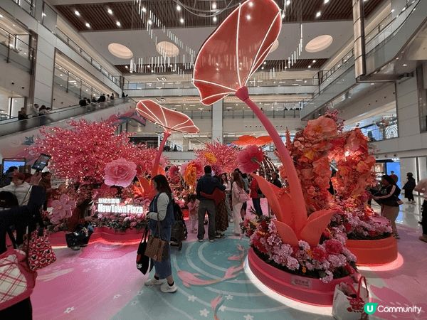 沙田新城市廣場有超靚嘅賀年打卡裝置