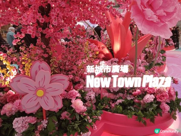 新城市廣場以四時之花為靈感打造【花開結緣・風生水起】，商場1...