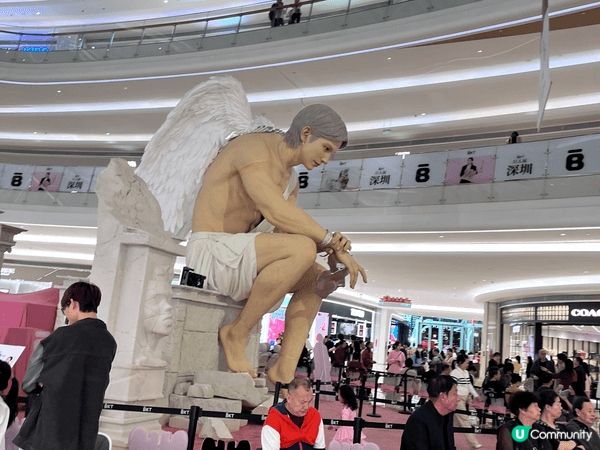 好震撼！一個巨型天使活現眼前！深圳前海壹方城有一個7.5米高...