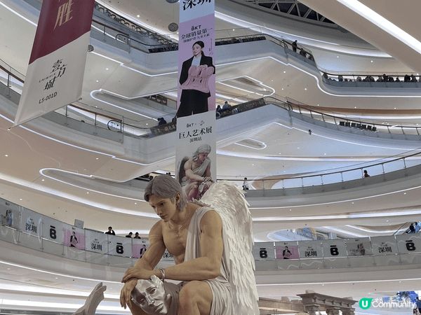 好震撼！一個巨型天使活現眼前！深圳前海壹方城有一個7.5米高...